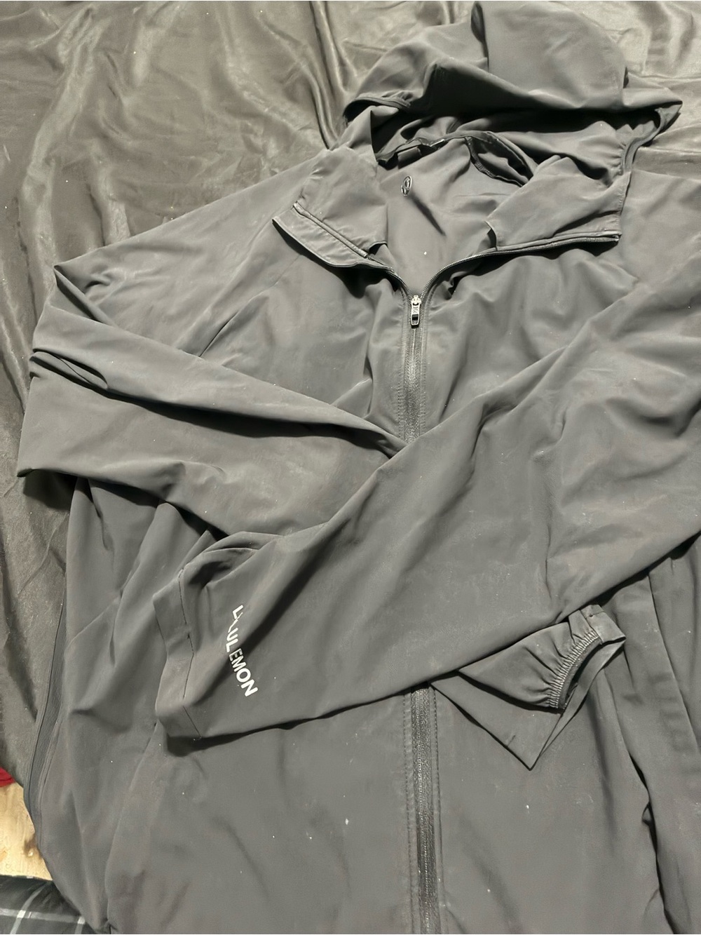 lululemon athletica Lightweight Black Hooded Zip Jacket
